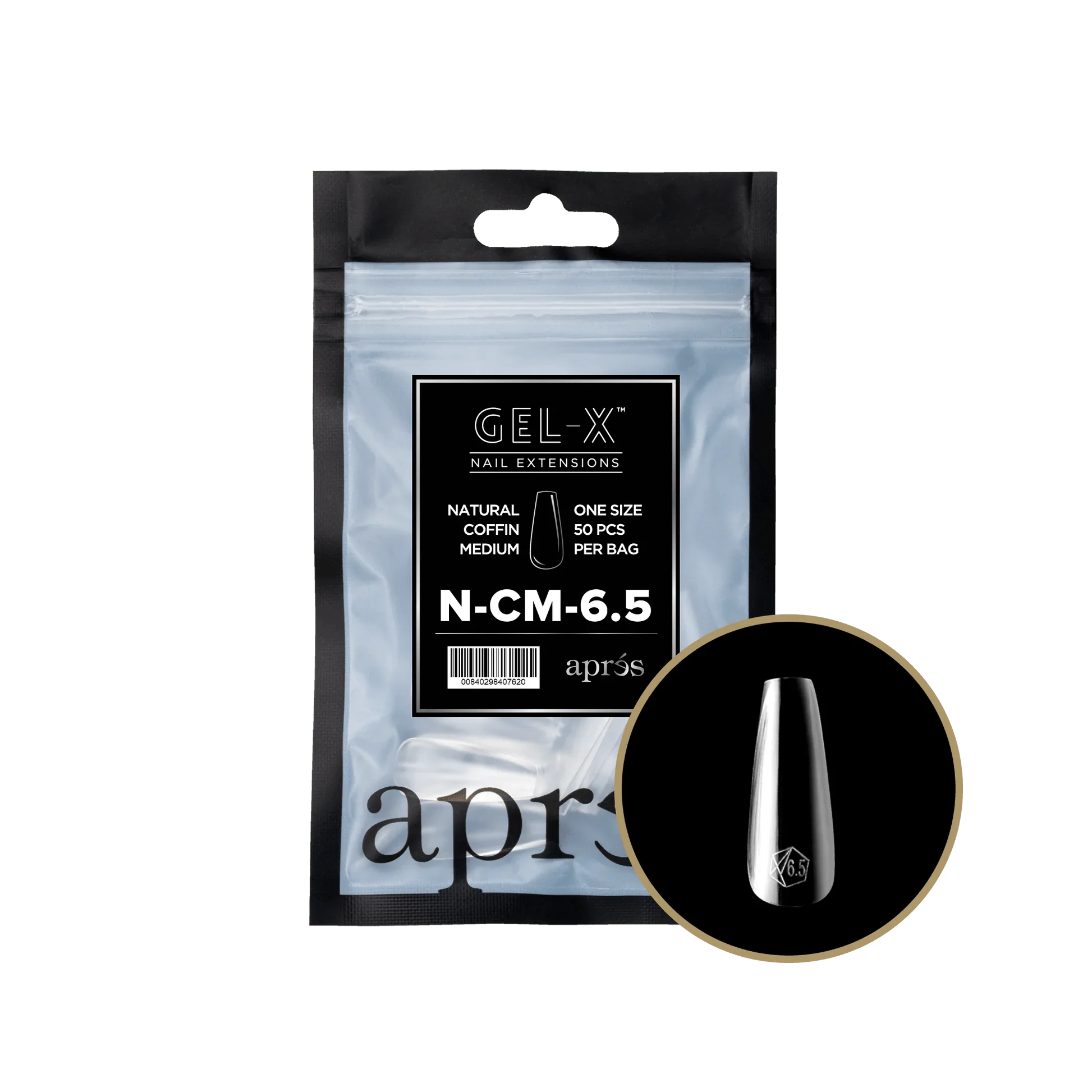 Apres Refill Bags (50pcs) Natural Coffin Medium - Image 12