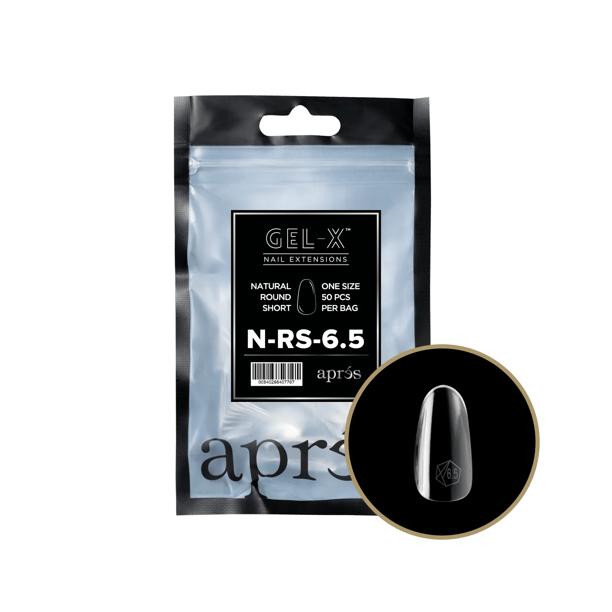 Apres Refill Bags (50pcs) Natural Round Short - Image 14