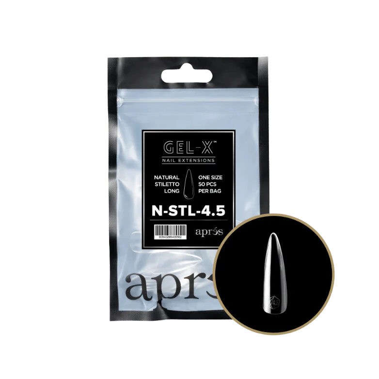 Apres Refill Bags (50pcs) Natural Stiletto Long - Image 11