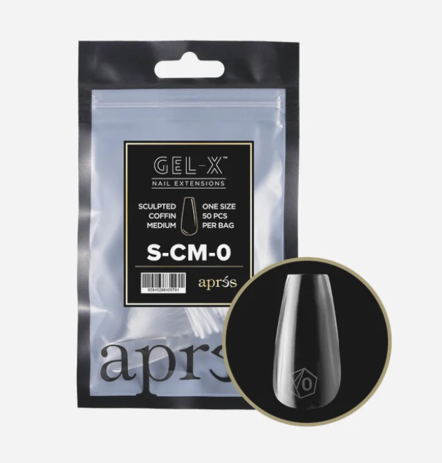 Apres Refill Bags (50pcs) Sculpted Coffin Medium - Image 16