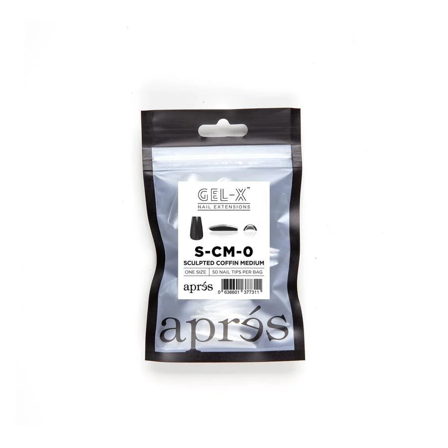 Apres Refill Bags (50pcs) Sculpted Coffin Medium - Image 3