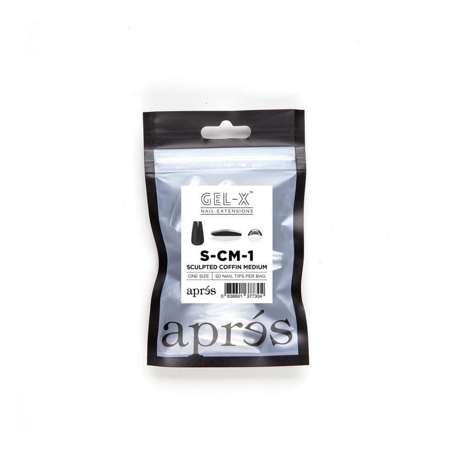 Apres Refill Bags (50pcs) Sculpted Coffin Medium - Image 4
