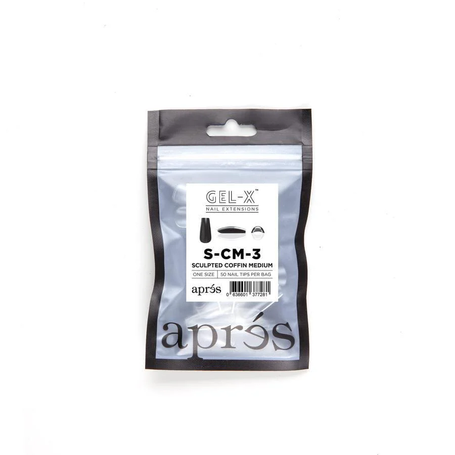 Apres Refill Bags (50pcs) Sculpted Coffin Medium - Image 6