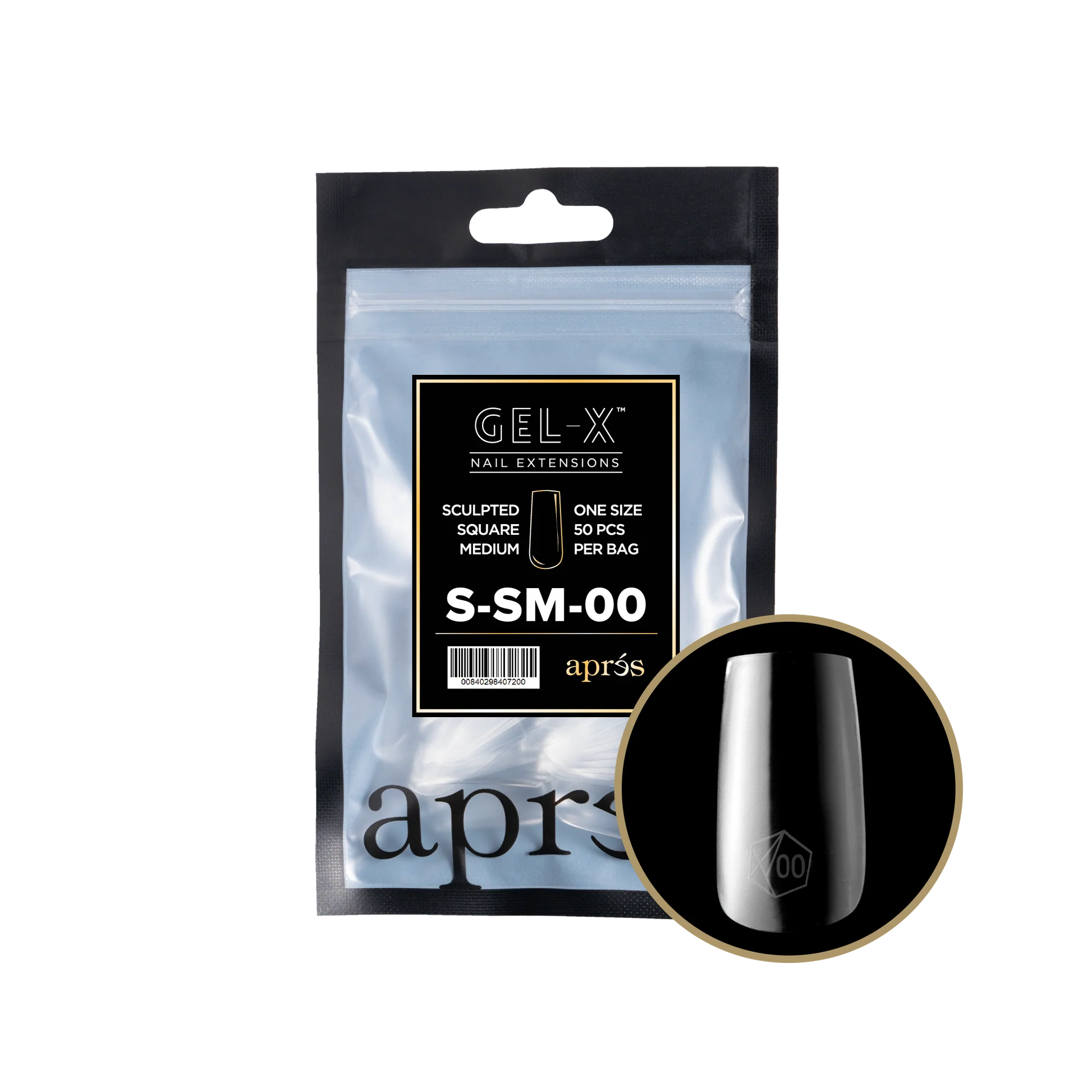 Apres Refill Bags (50pcs) Sculpted Square Medium