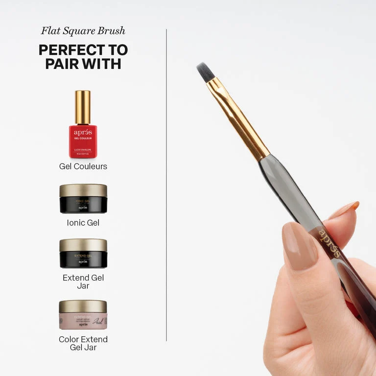 Aprés Gel Flat Square Brush - Image 6