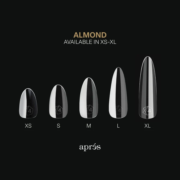 Apres Gel X™ Box of 280pcs Natural Almond Long Tips Mini - Image 4