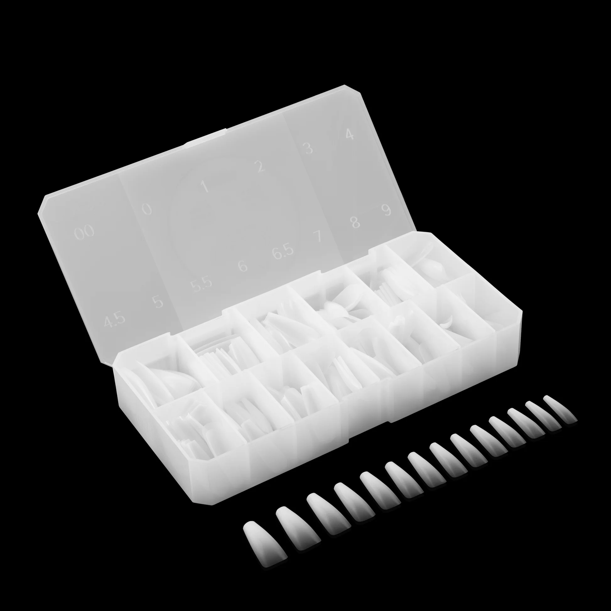 Apres Gel X™ Ombre Box of 210pcs Sculpted Almond Medium Tips - Image 3