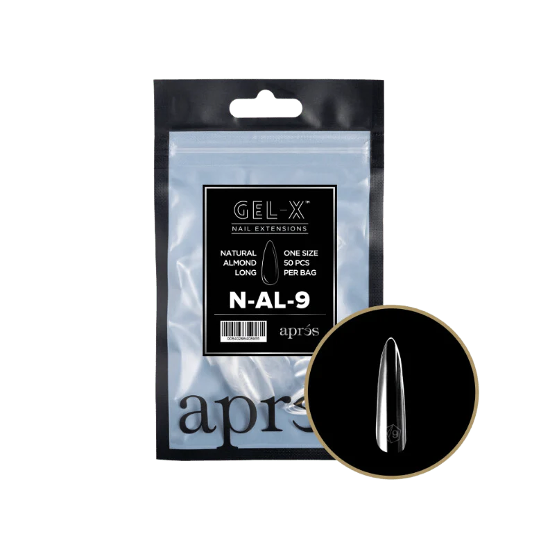 Apres Gel Xâ„¢ Refill Bags (50pcs) Natural Almond Long Tips - Image 15