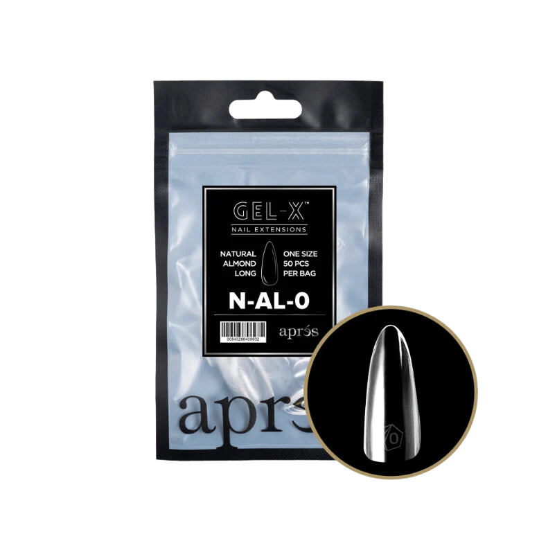 Apres Gel Xâ„¢ Refill Bags (50pcs) Natural Almond Long Tips - Image 3