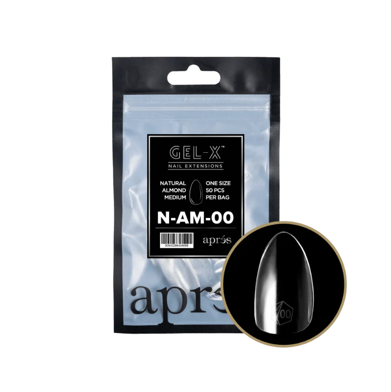 Apres Gel Xâ„¢ Refill Bags (50pcs) Natural Almond Medium Tips