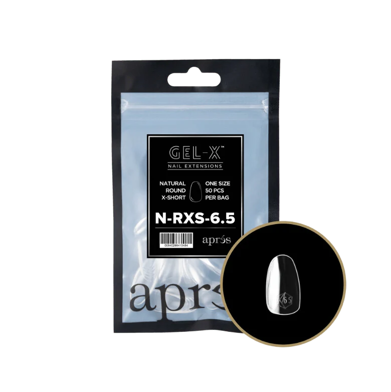 Apres Gel X™ Refill Bags (50pcs) Natural Round Extra Short Tips - Image 11