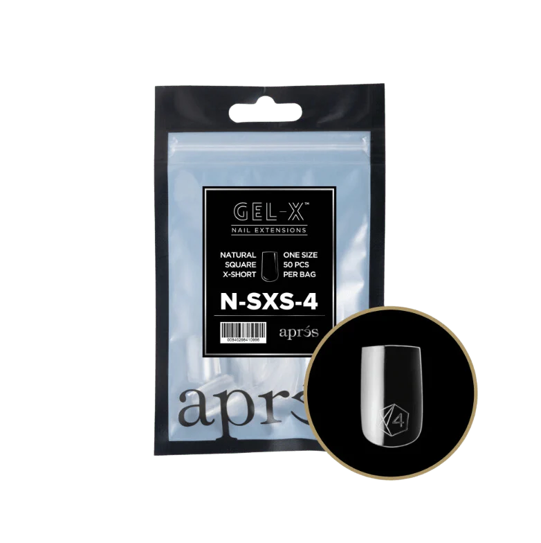 Apres Gel Xâ„¢ Refill Bags (50pcs) Natural Square Extra Short Tips - Image 6