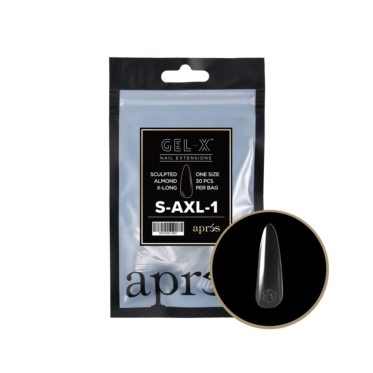 Apres Gel Xâ„¢ Refill Bags (30pcs) Sculpted Almond Extra Long Tips - Image 3