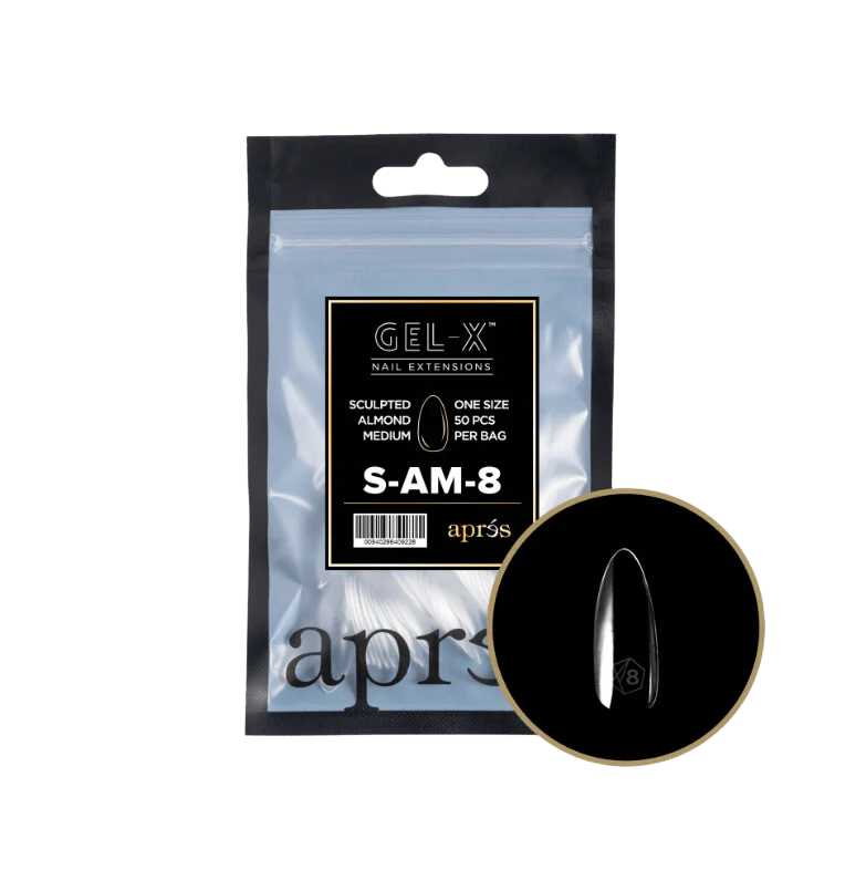 Apres Gel X™ Refill Bags (50pcs) Sculpted Almond Medium Tips - Image 13