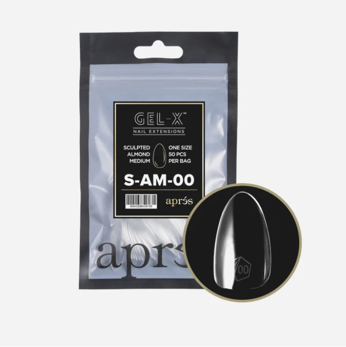 Apres Gel X™ Refill Bags (50pcs) Sculpted Almond Medium Tips - Image 15