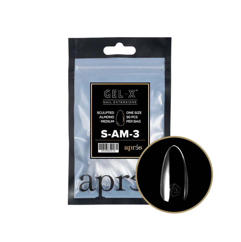 Apres Gel X™ Refill Bags (50pcs) Sculpted Almond Medium Tips - Image 5
