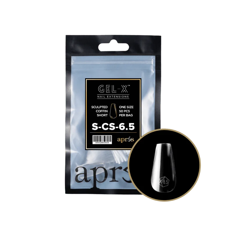 Apres Gel X™ Refill Bags (50pcs) Sculpted Coffin Short Tips - Image 12