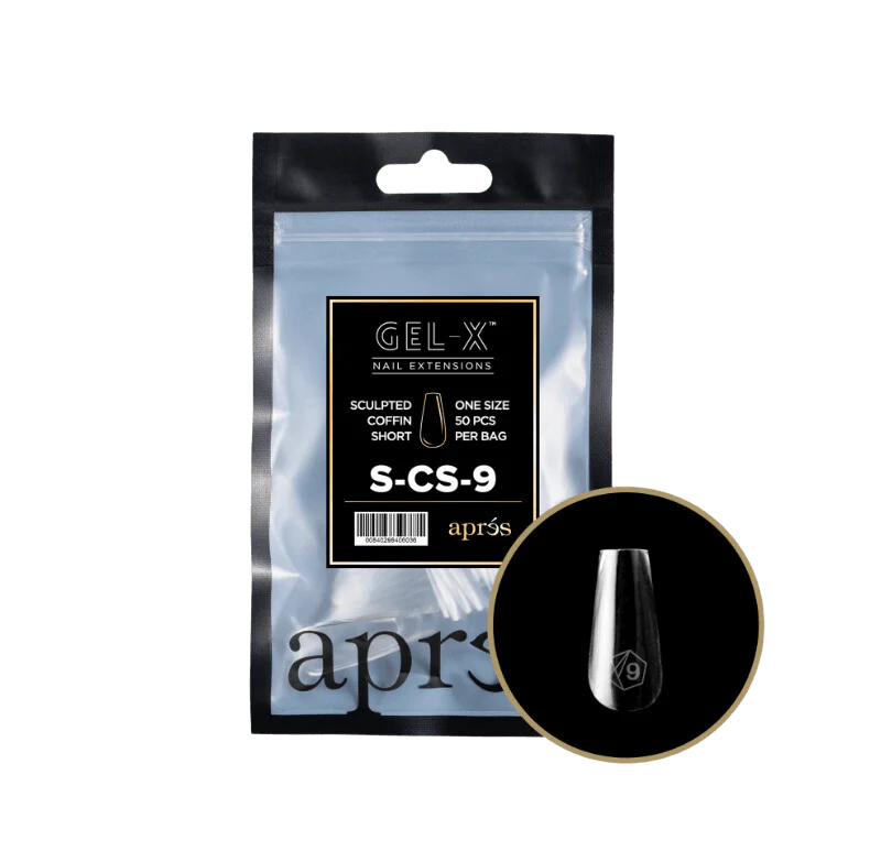 Apres Gel X™ Refill Bags (50pcs) Sculpted Coffin Short Tips - Image 14