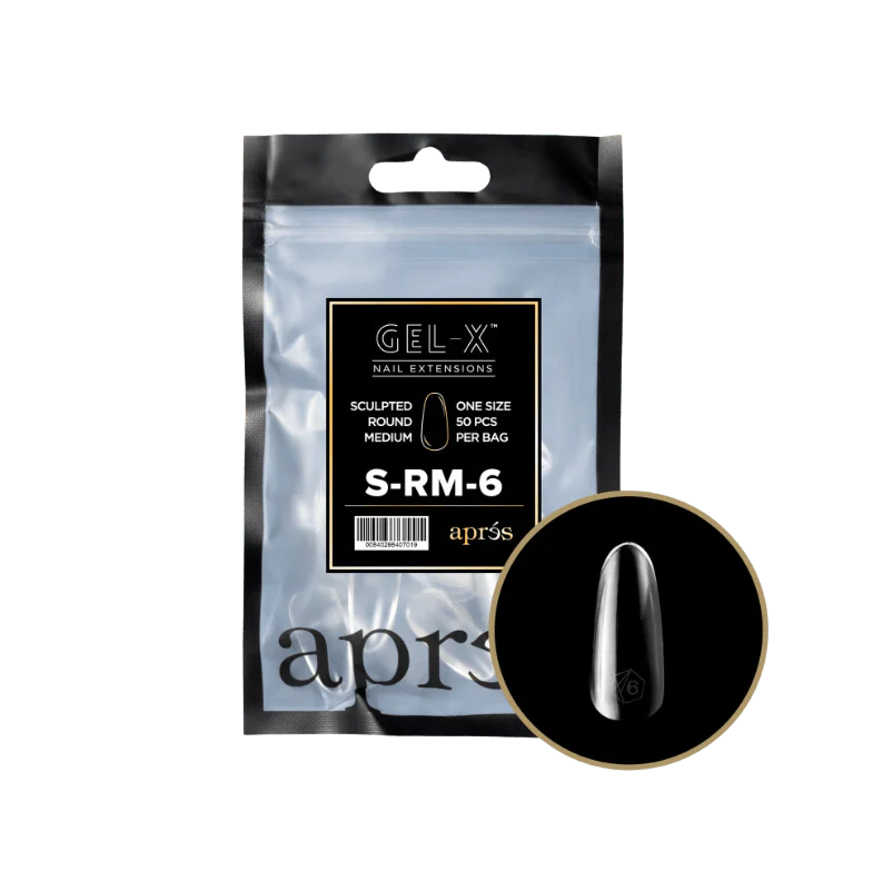 Apres Gel X™ Refill Bags (50pcs) Sculpted Round Medium Tips - Image 10