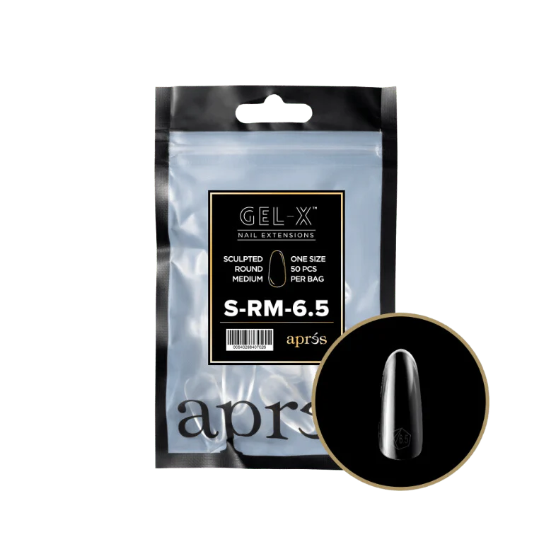 Apres Gel X™ Refill Bags (50pcs) Sculpted Round Medium Tips - Image 11