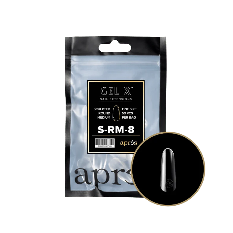 Apres Gel X™ Refill Bags (50pcs) Sculpted Round Medium Tips - Image 13