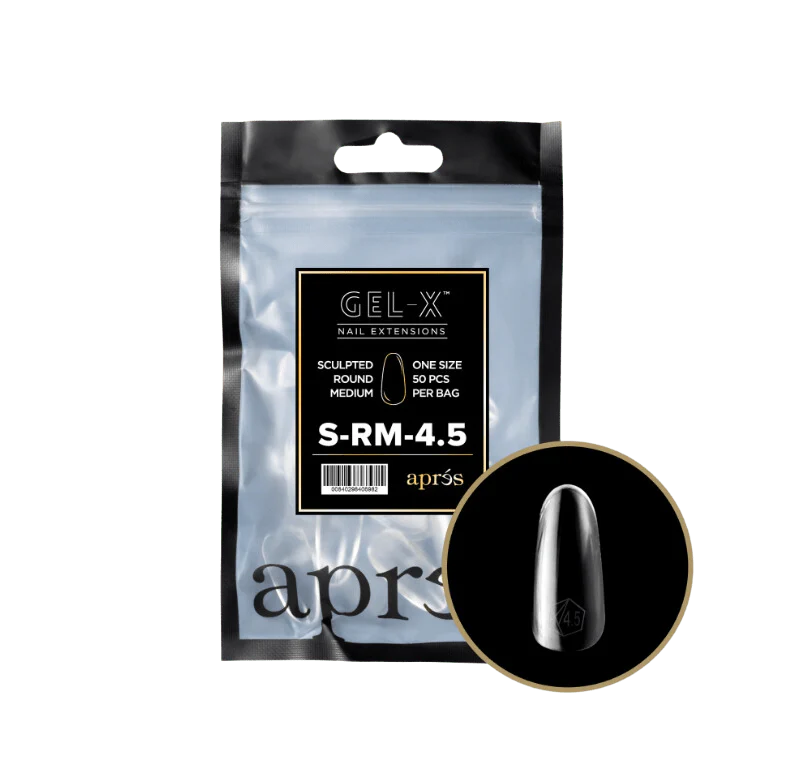 Apres Gel X™ Refill Bags (50pcs) Sculpted Round Medium Tips - Image 7