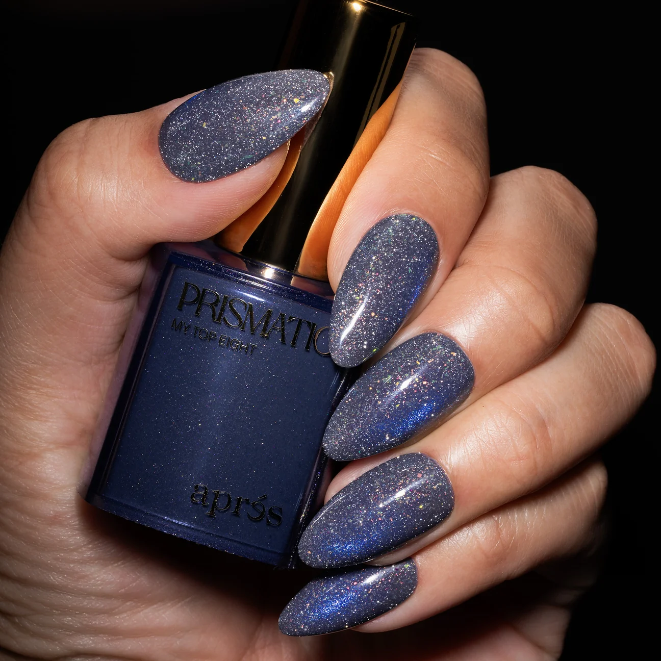 Apres Prismatic Flash Glitter Cat Eye - My Top Eight FG11 (HEMA/TPO/TMPTA-Free) - Image 4