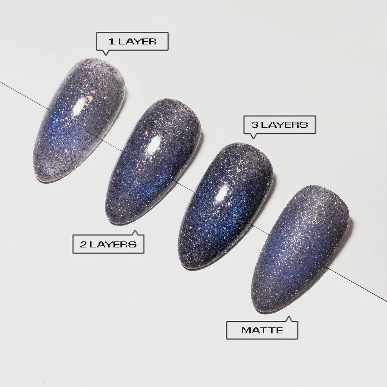 Apres Prismatic Flash Glitter Cat Eye - My Top Eight FG11 (HEMA/TPO/TMPTA-Free) - Image 6