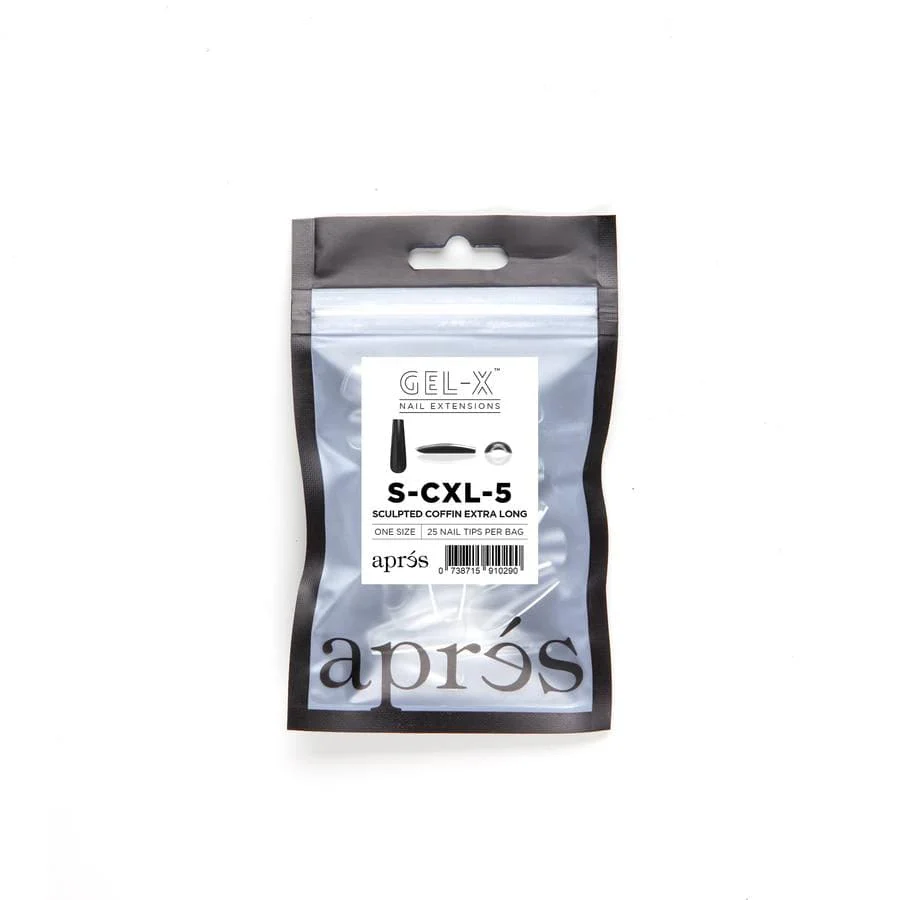Apres Refill Bags (25pcs - 30pcs) Sculpted Coffin Extra Long Tips - Image 10