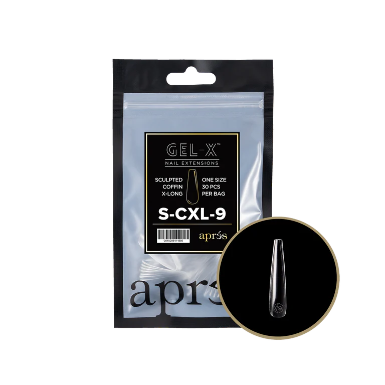 Apres Refill Bags (25pcs - 30pcs) Sculpted Coffin Extra Long Tips - Image 18