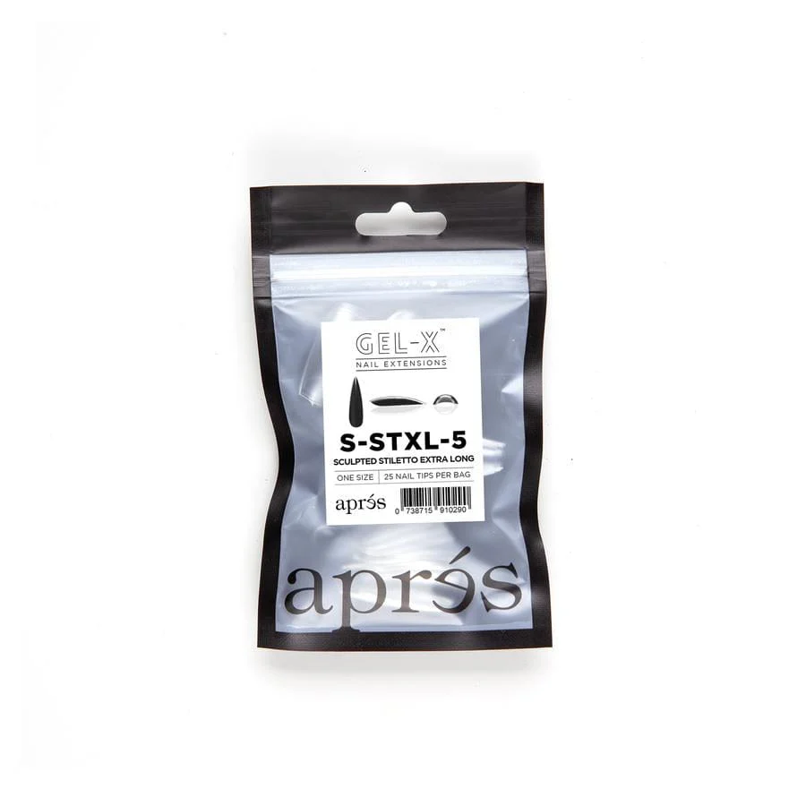 Apres Refill Bags (25pcs) Sculpted Stiletto Extra Long Tips - Image 8