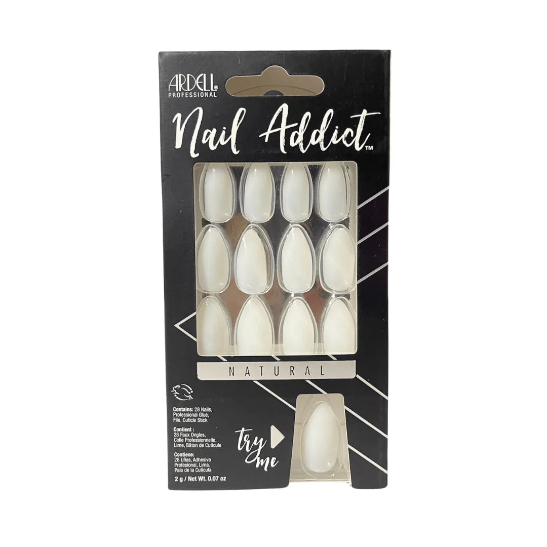 Ardell Nail Tips Set Nail Addict Natural Stiletto - Image 2