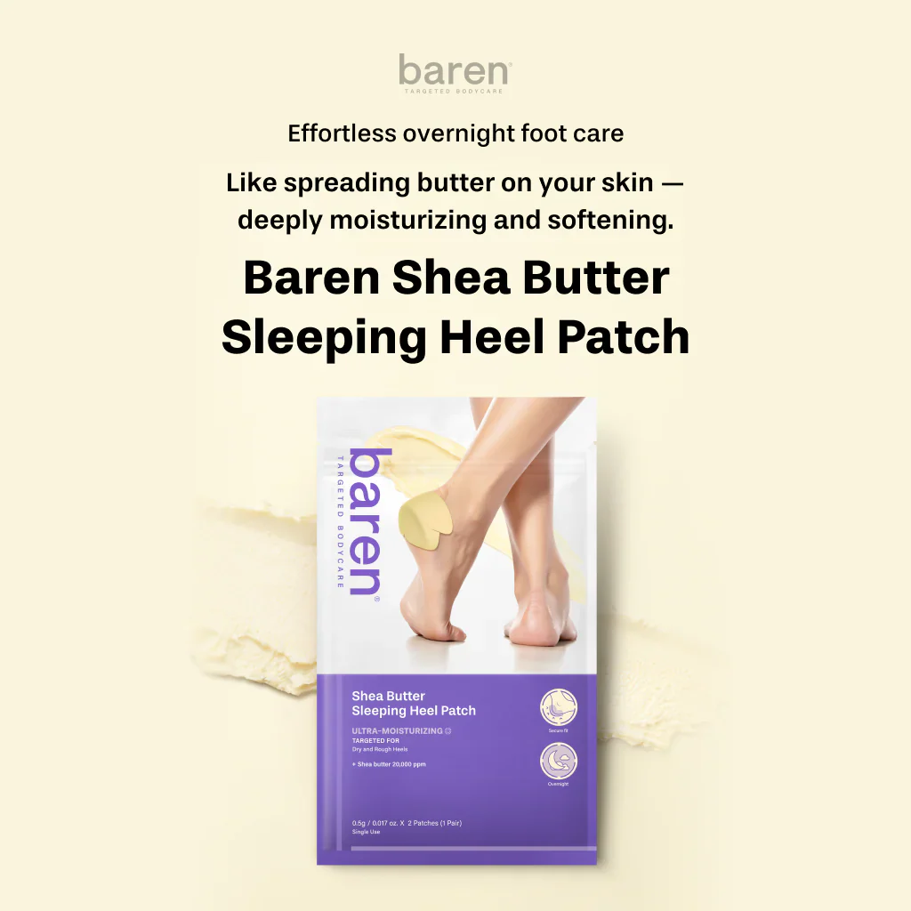 BAREN Shea Butter Sleeping Heel Patch 10ea - Image 4