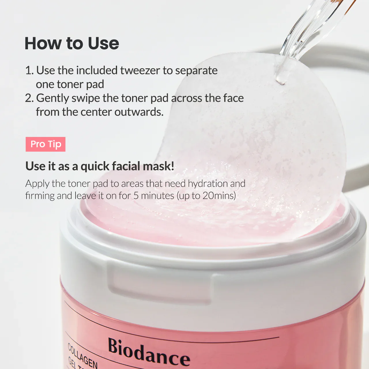 BIODANCE Collagen Gel Toner Pad 60 - Image 8