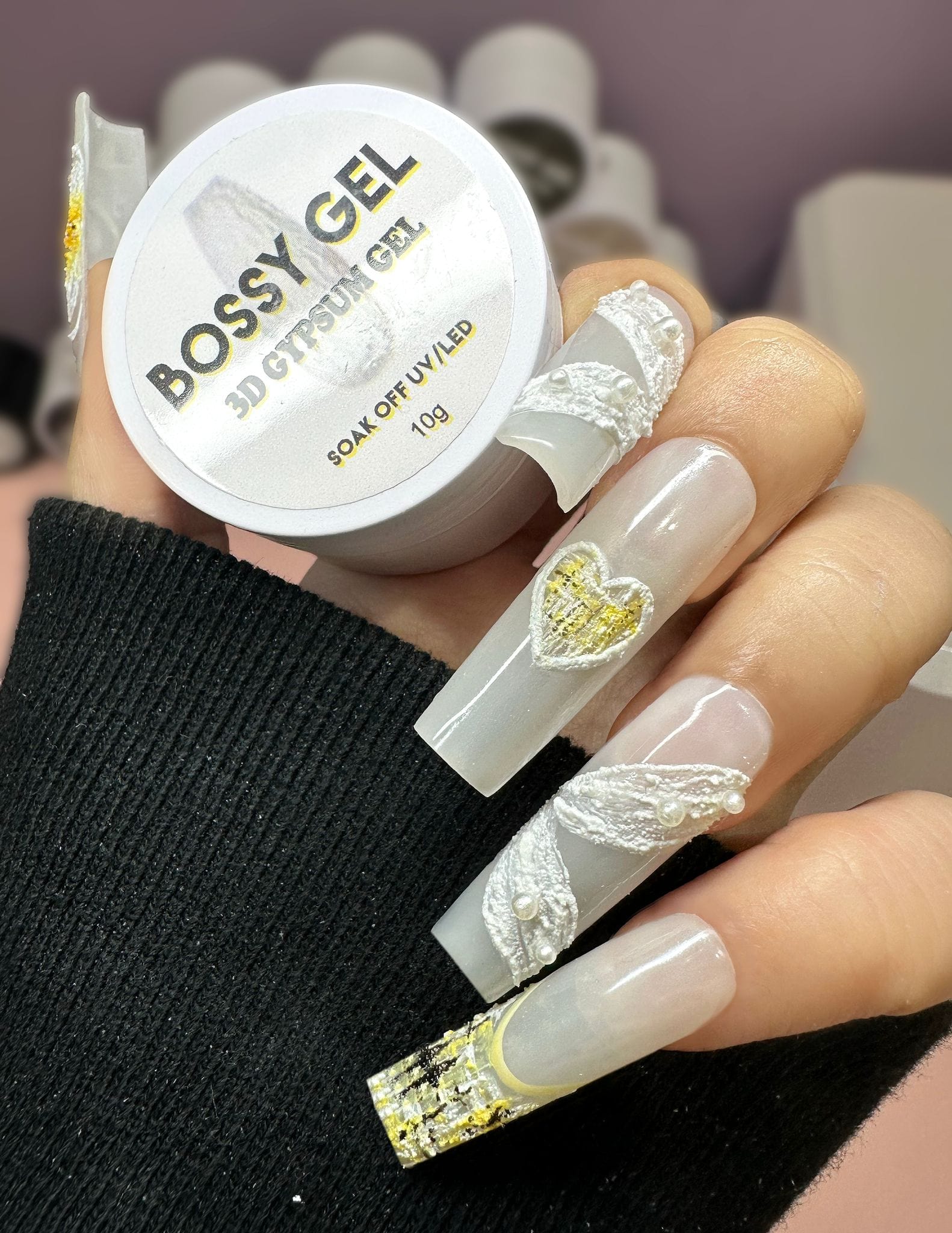 Bossy 3D Gypsum Gel 10g 03 Timberwolf White - Image 4