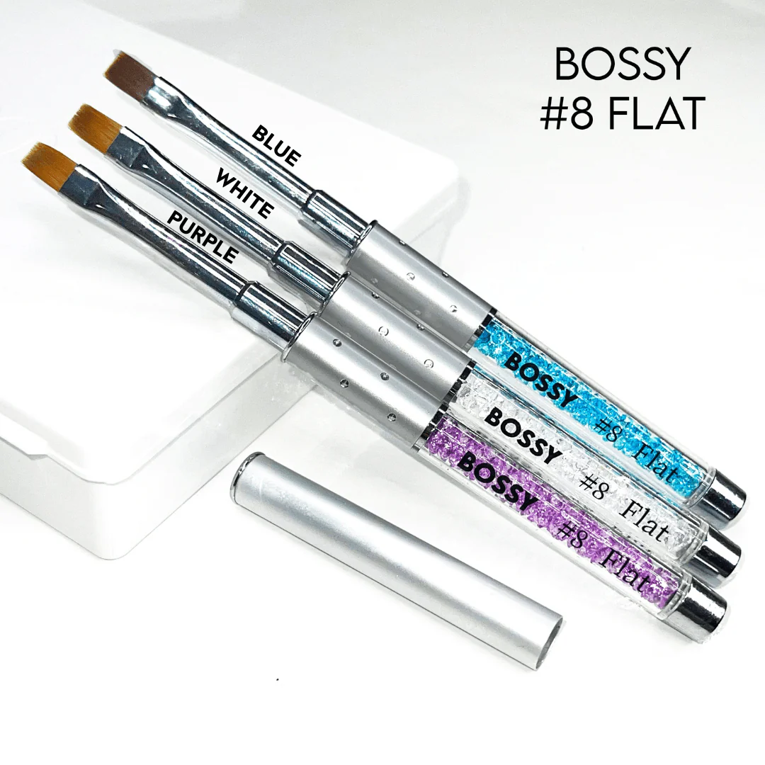 BOSSY Gel Brush Set Crimped FLAT (Lid included) - Image 4