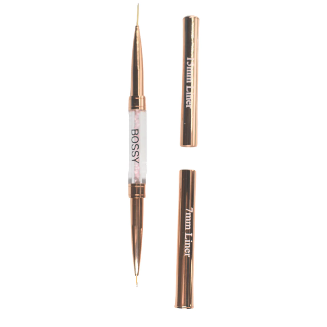 Bossy Nail Art Liner Brush Gold (Two Sides) - Image 2
