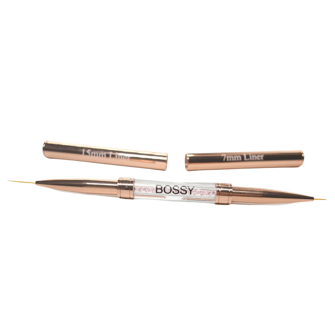 Bossy Nail Art Liner Brush Gold (Two Sides) - Image 3