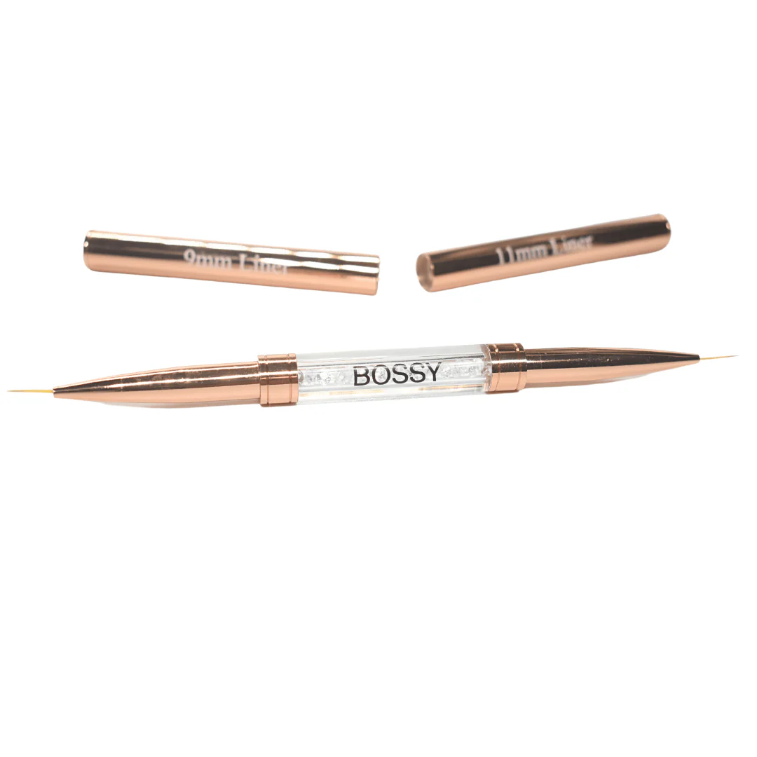Bossy Nail Art Liner Brush Gold (Two Sides) - Image 4