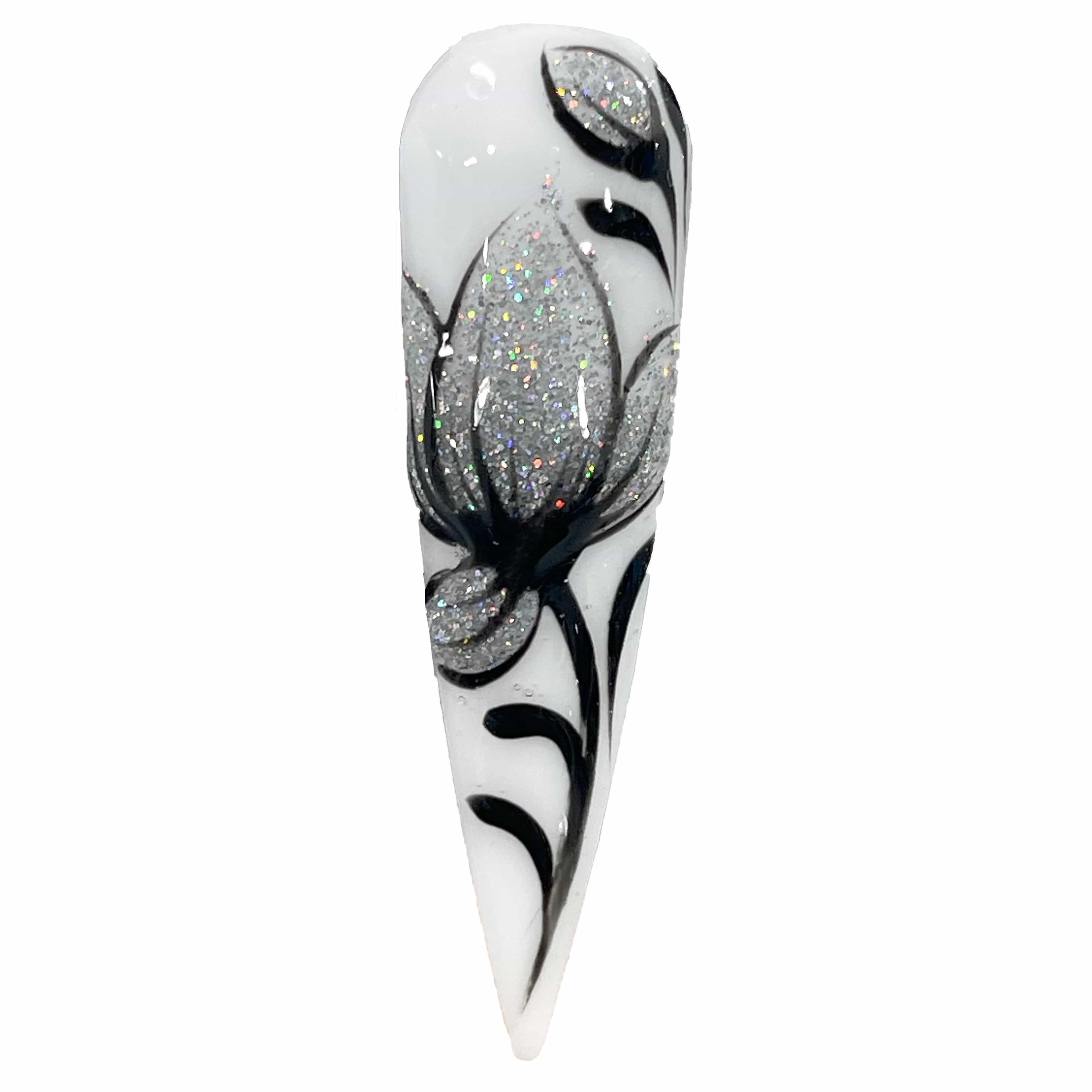 BOSSY Gel Art Liner 016 Holo Silver Glitter - Image 2
