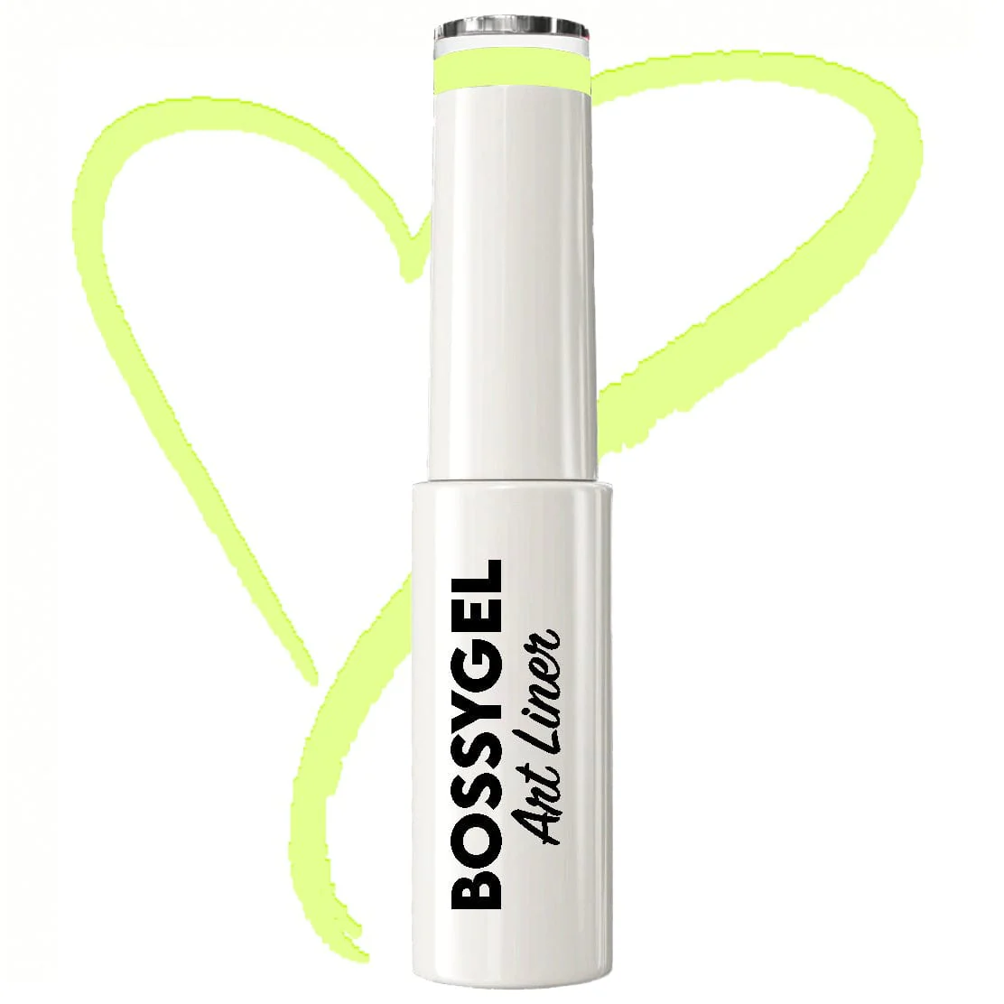BOSSY Gel Art Liner Glow In The Dark 01 Neon Lime - Image 2