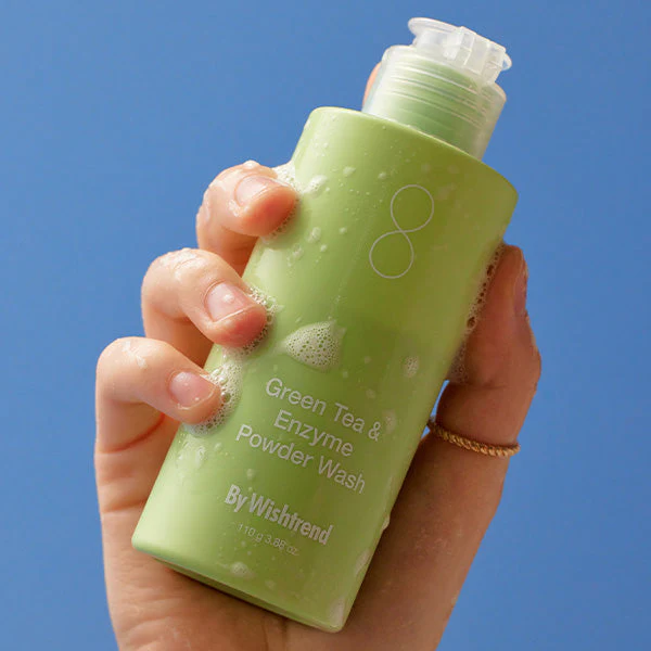 By Wishtrend Green Tea & Enzyme Powder Wash Cleanser 110G - Image 3
