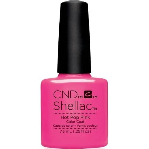 CND Shellac 121 Hot Pop Pink