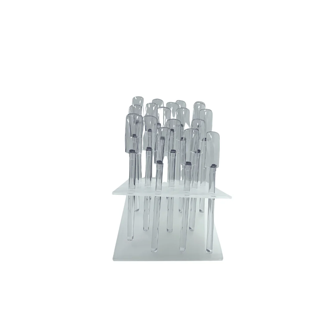 JNBS Nail Swatch Sample Display Stand Clear (18 Pcs)