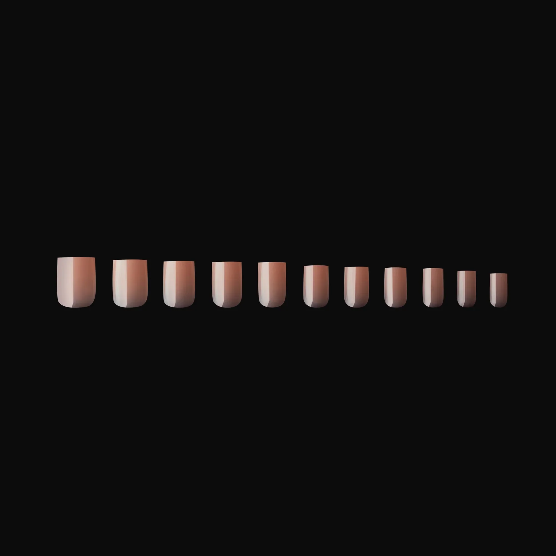 Apres Gel X™ NEUTRALS Box of 150pcs Imani Natural Square Tips - Image 3