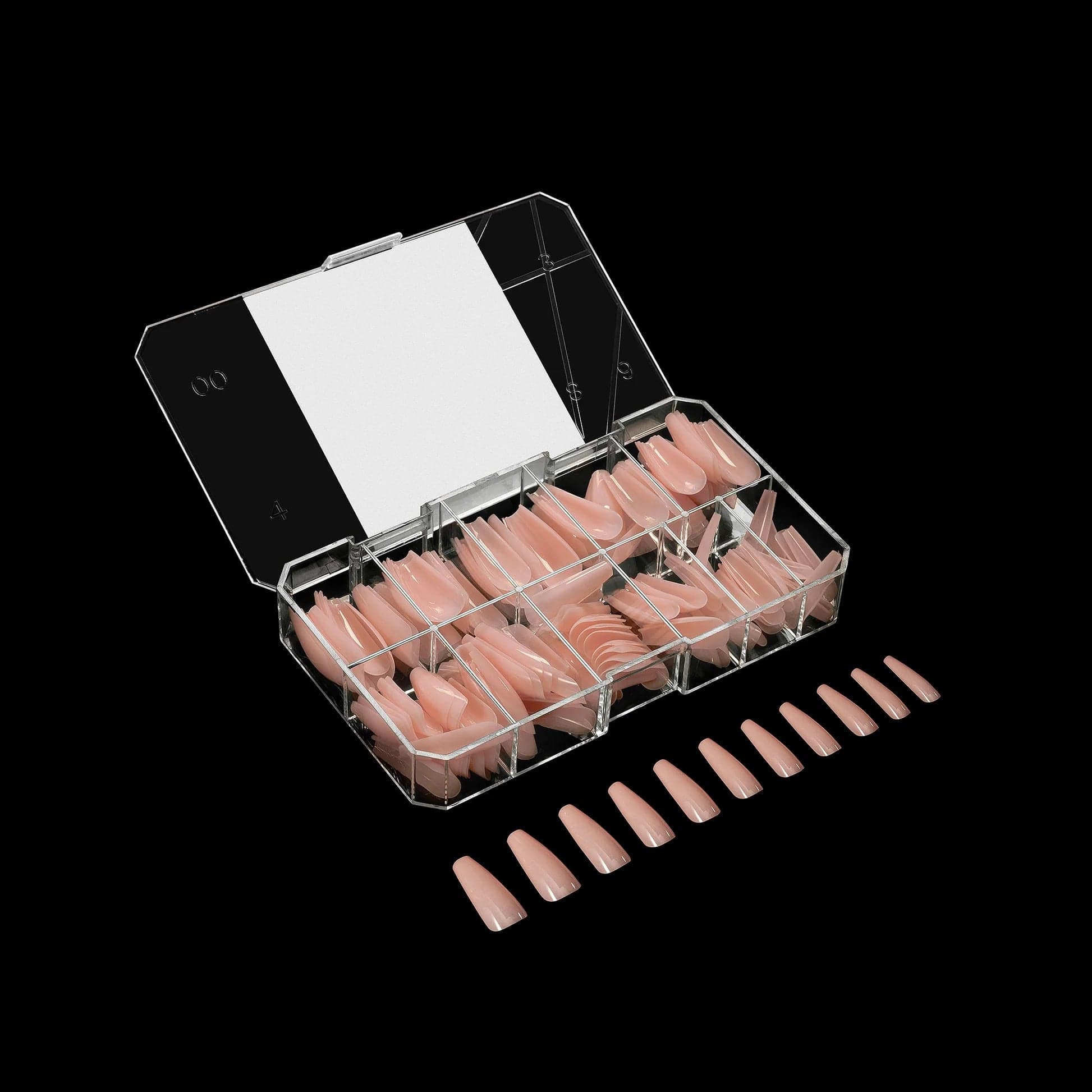 Apres Gel X™ NEUTRALS Box of 150pcs Margot Sculpted Coffin Long Tips - Image 3
