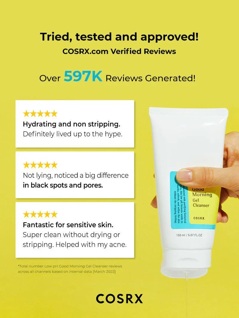 COSRX Low pH Good Morning Gel Cleanser 150ml - Image 3