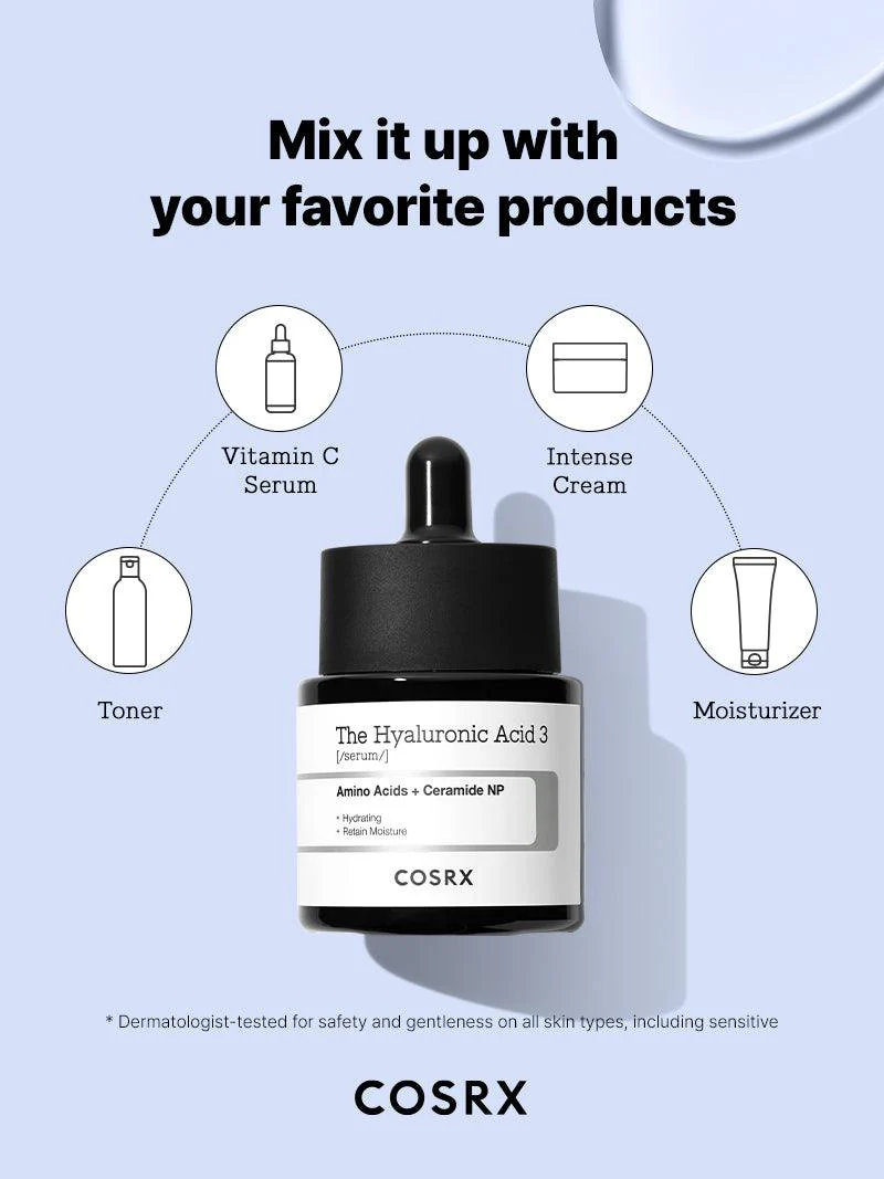 COSRX The Hyaluronic Acid 3 Serum 20ml - Image 10