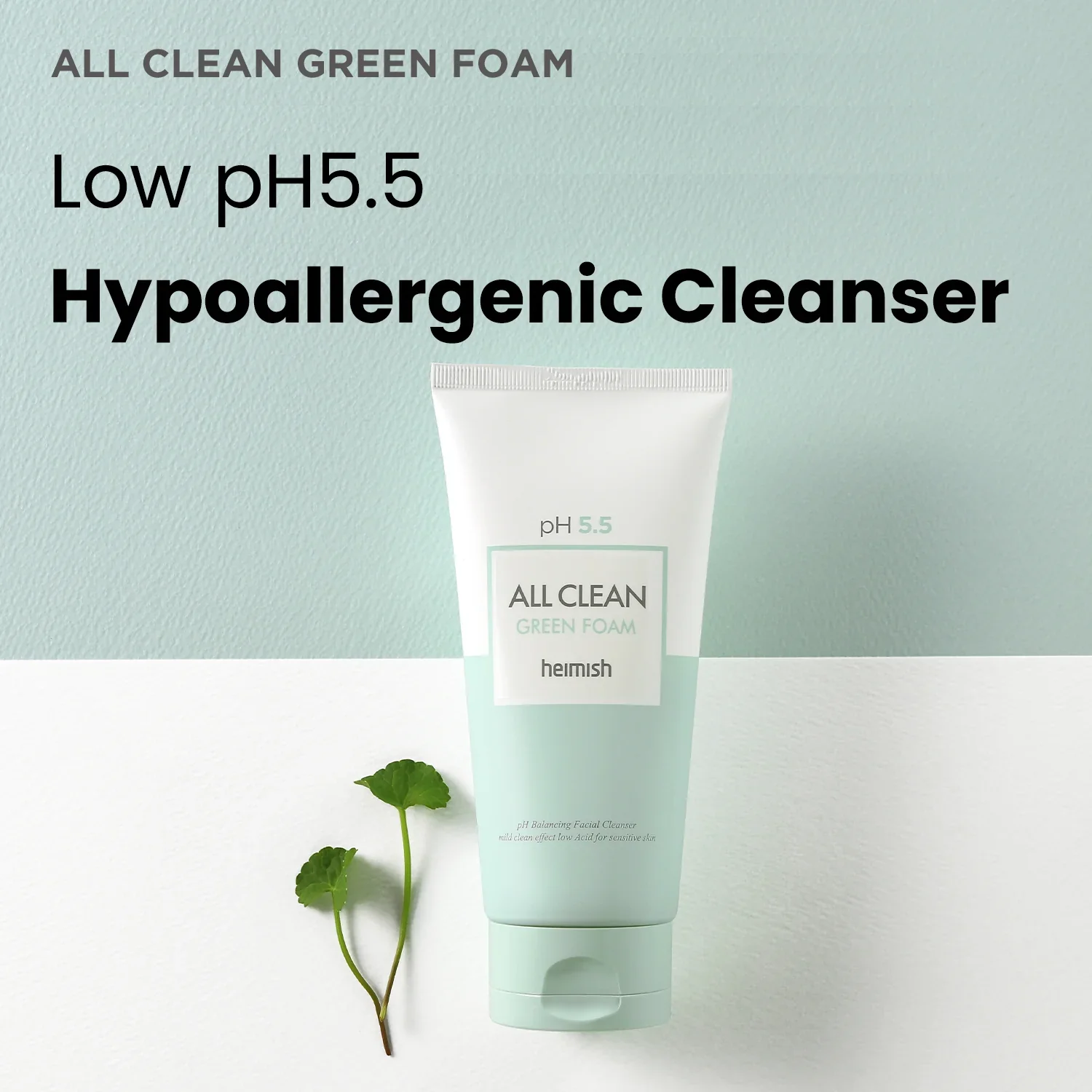 HEIMISH All Clean Green Foam pH Facial Balancing Cleanser 150ml/5.07fl.oz - Image 4