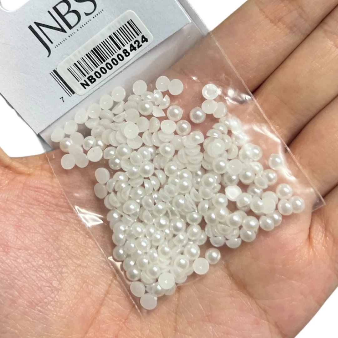 JNBS Flat-Back Pearl Nail Charm (4 Styles) - Image 2